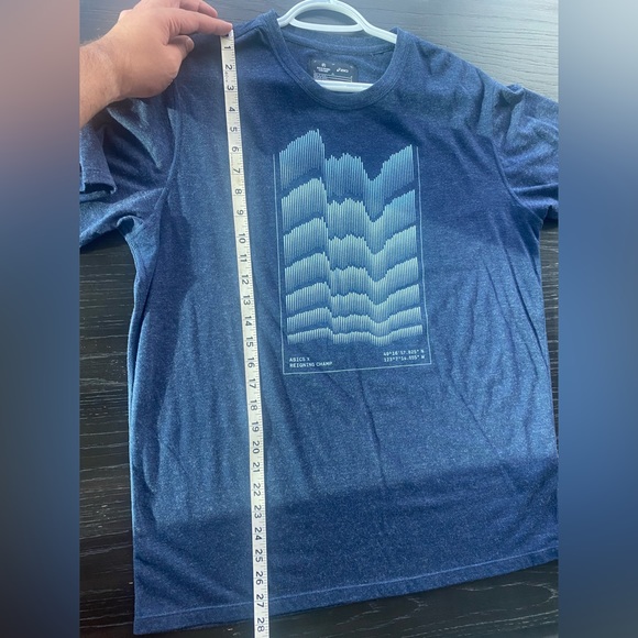 Asics x Reigning Champ Collab tee shirt. Worn once. Size L. - Picture 4 of 4